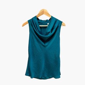 FOREVER 21 sleeveless blouse, teal, (M)